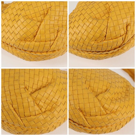 BOTTEGA VENETA INTRECCIATO Hobo Bag Leather Yellow - Picture 16 of 16
